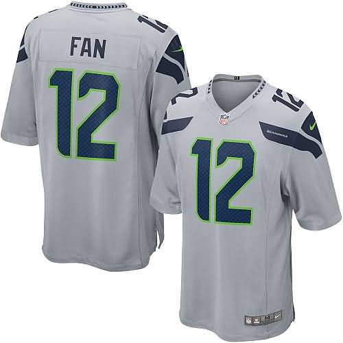 Nike Seattle Seahawks Youth 12s Game Jersey - Gray