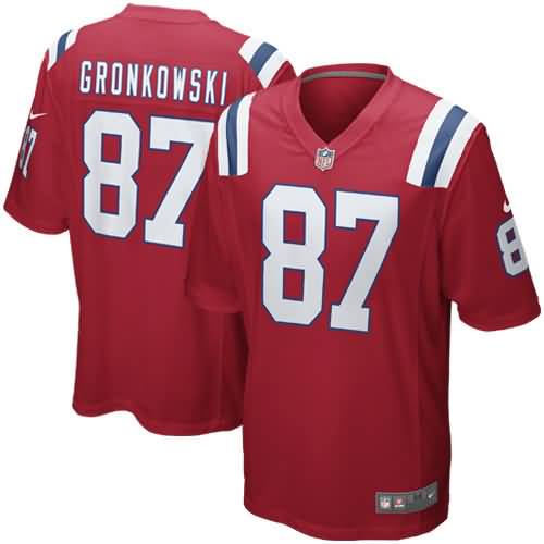Rob Gronkowski New England Patriots Nike Alternate Game Jersey - Red