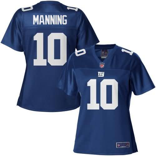 Pro Line Women's New York Giants Eli Manning Team Color Jersey