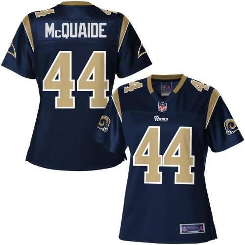 Women's Los Angeles Rams Jake McQuaide NFL Pro Line Navy Team Color Jersey