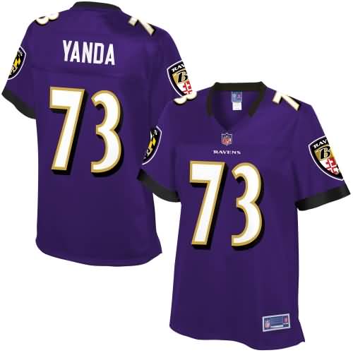 NFL Pro Line Women's Baltimore Ravens Marshal Yanda Team Color Jersey