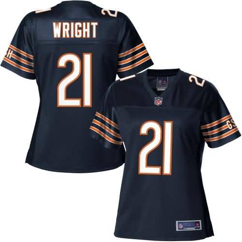 Pro Line Women's Chicago Bears Major Wright Team Color Jersey