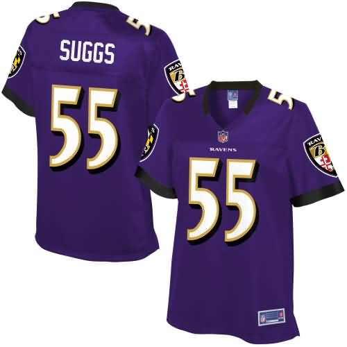 NFL Pro Line Women's Baltimore Ravens Terrell Suggs Team Color Jersey