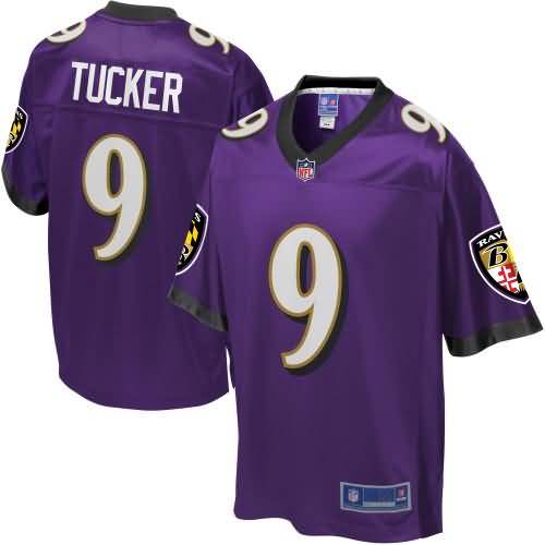 NFL Pro Line Men's Baltimore Ravens Justin Tucker Team Color Jersey -