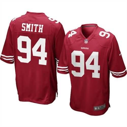 Justin Smith San Francisco 49ers Nike Game Jersey - Scarlet