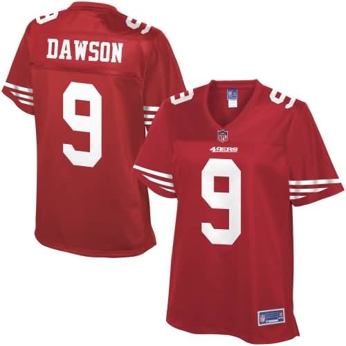 Pro Line Women's San Francisco 49ers Phil Dawson Team Color Jersey - #9 - Red