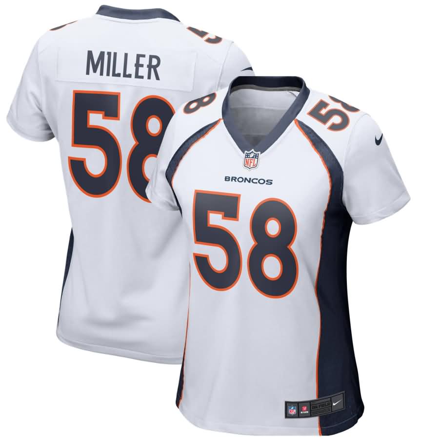 Von Miller Denver Broncos Nike Women's Game II Jersey - White