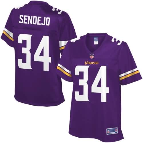 Andrew Sendejo Minnesota Vikings NFL Pro Line Women's Team Color Jersey - Purple
