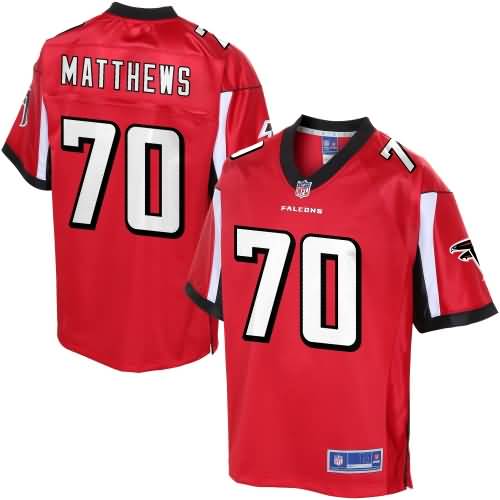 Pro Line Men's Atlanta Falcons Jake Matthews Team Color Jersey