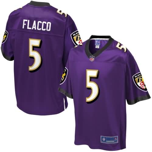 Pro Line Youth Baltimore Ravens Joe Flacco Team Color Jersey