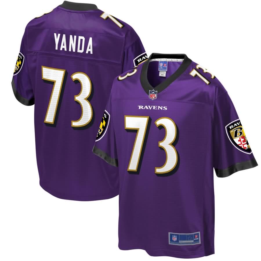 NFL Pro Line Youth Baltimore Ravens Marshal Yanda Team Color Jersey