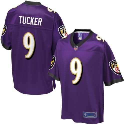 NFL Pro Line Youth Baltimore Ravens Justin Tucker Team Color Jersey