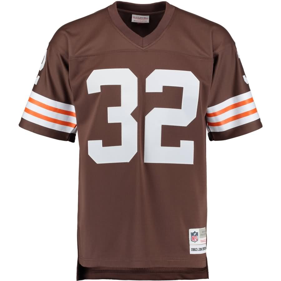Jim Brown Cleveland Browns Mitchell & Ness Retired Player Replica Jersey - Brown