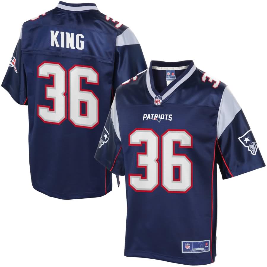 Youth New England Patriots Brandon King NFL Pro Line Navy Team Color Jersey