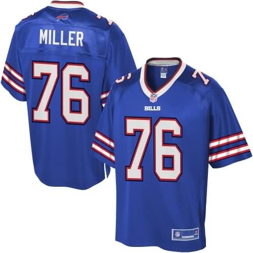 Men's Buffalo Bills John Miller NFL Pro Line Team Color Jersey