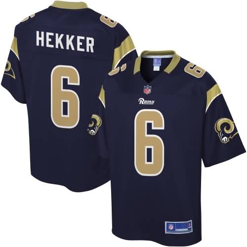 NFL Pro Line Johnny Hekker Los Angeles Rams Team Color Jersey - Navy