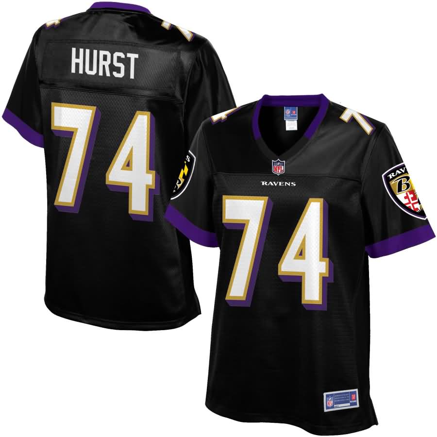 Women's Baltimore Ravens James Hurst NFL Pro Line Alternate Jersey