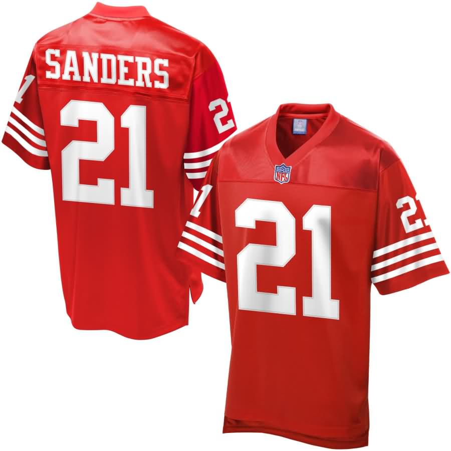 Deion Sanders San Francisco 49ers NFL Pro Line Retired Player Jersey - Scarlet