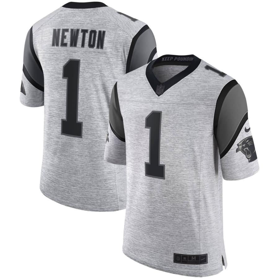 Cam Newton Carolina Panthers Nike Gridiron Gray II Limited Jersey - Gray