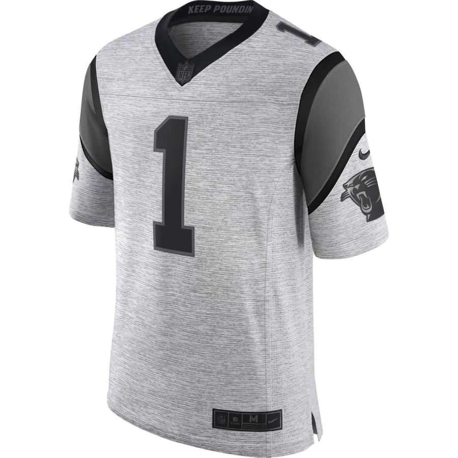 Cam Newton Carolina Panthers Nike Gridiron Gray II Limited Jersey - Gray