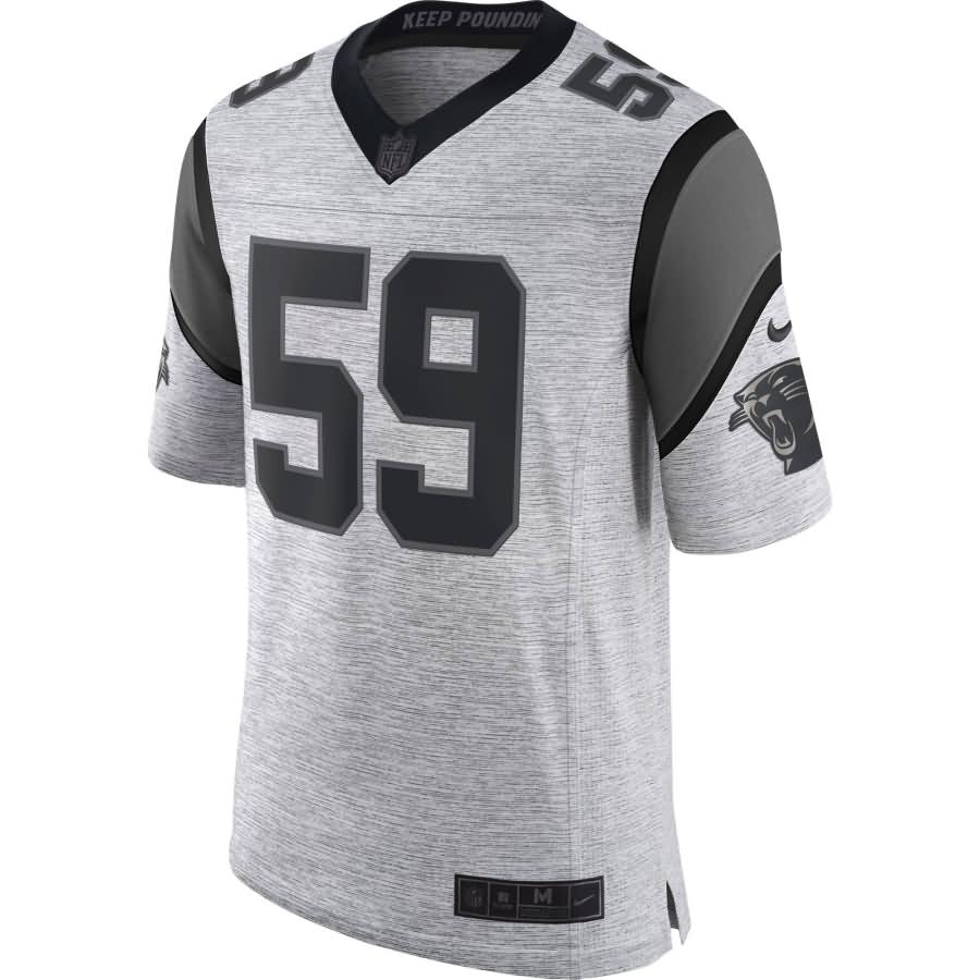 Luke Kuechly Carolina Panthers Nike Gridiron Gray II Limited Jersey - Gray