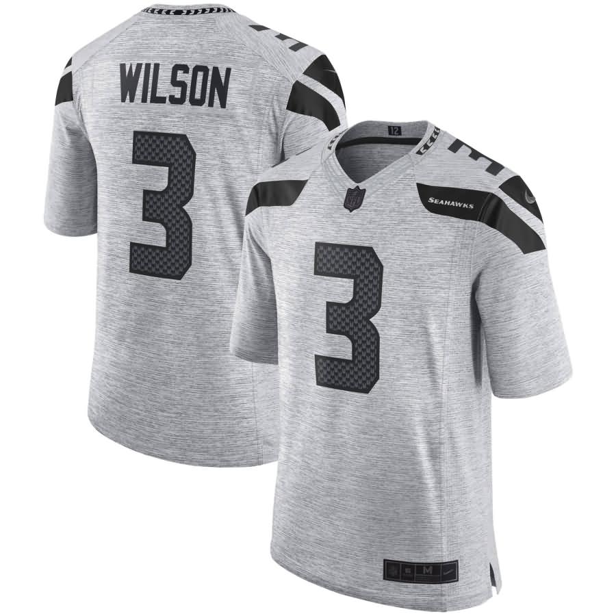 Russell Wilson Seattle Seahawks Nike Gridiron Gray II Limited Jersey - Gray