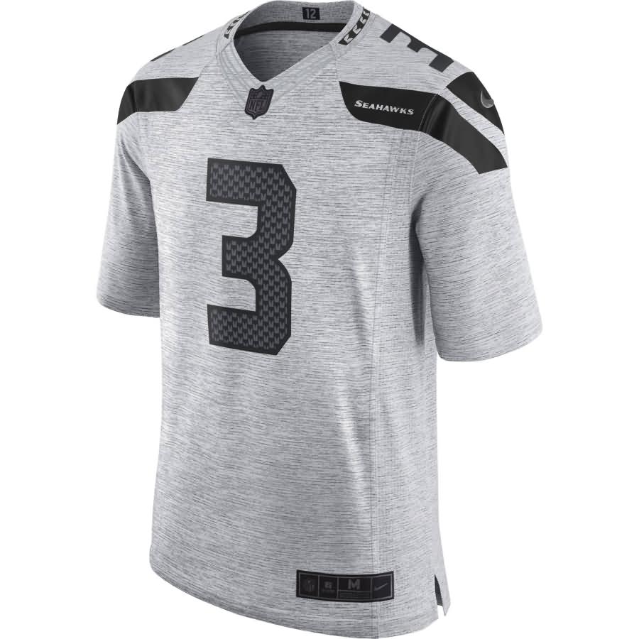 Russell Wilson Seattle Seahawks Nike Gridiron Gray II Limited Jersey - Gray