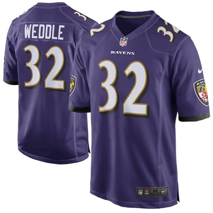 Eric Weddle Baltimore Ravens Nike Game Jersey - Purple