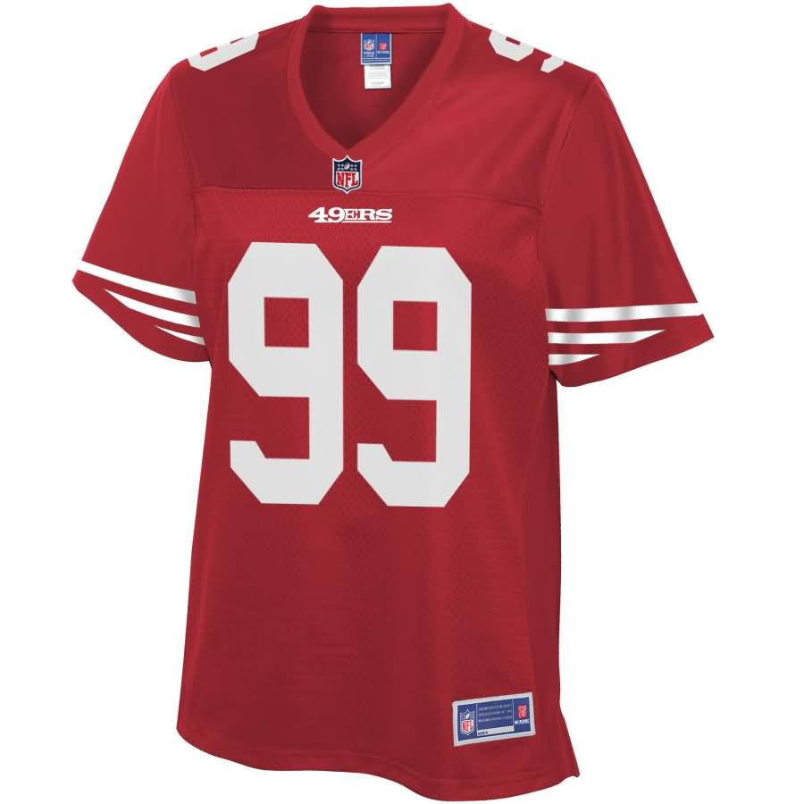 DeForest Buckner San Francisco 49ers NFL Pro Line Women's Player Jersey - Scarlet