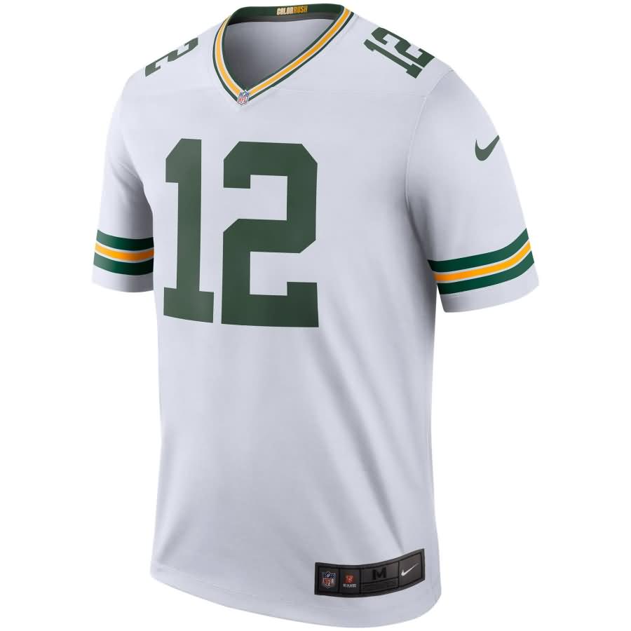Aaron Rodgers Green Bay Packers Nike Color Rush Legend Jersey - White