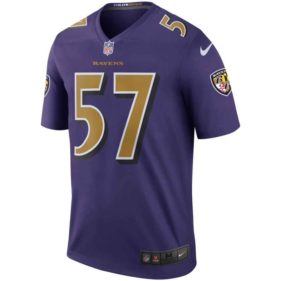 C.J. Mosley Baltimore Ravens Nike Color Rush Legend Jersey - Purple