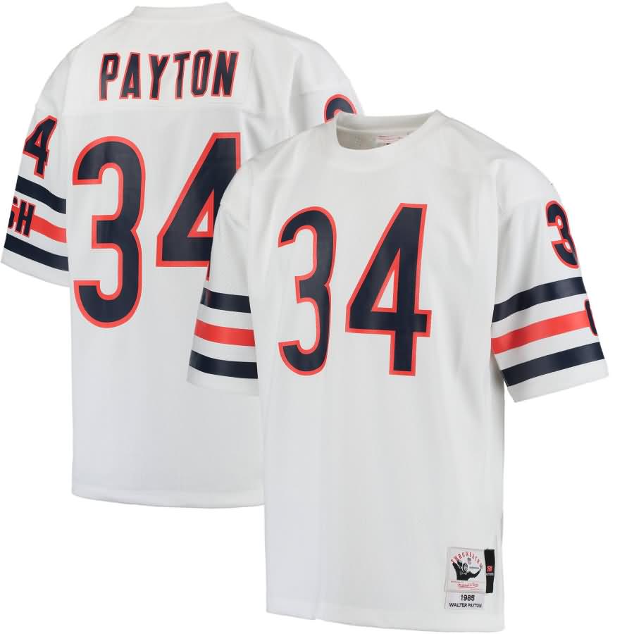 Walter Payton Chicago Bears Mitchell & Ness 1985 Authentic Throwback Jersey - White