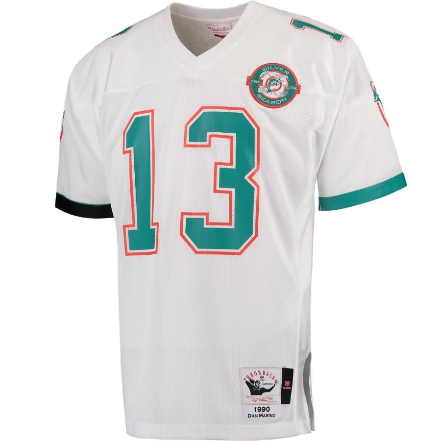 Dan Marino Miami Dolphins Mitchell & Ness 1990 Authentic Throwback Jersey - White