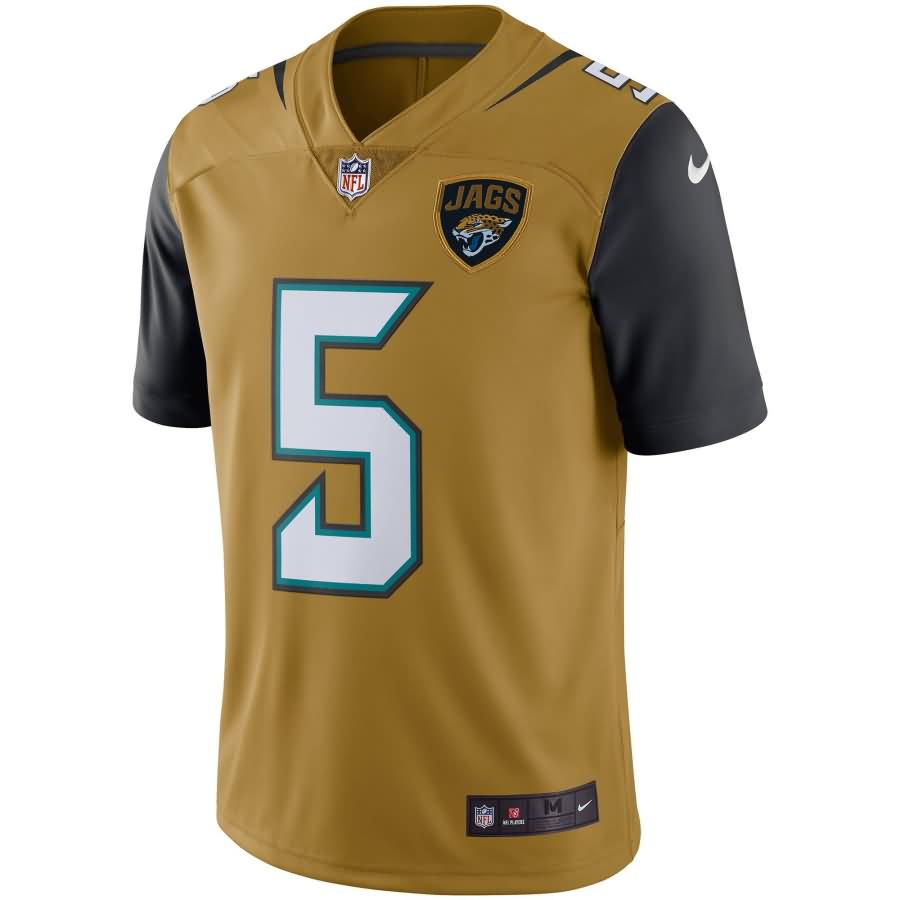 Blake Bortles Jacksonville Jaguars Nike Vapor Untouchable Color Rush Limited Player Jersey - Gold