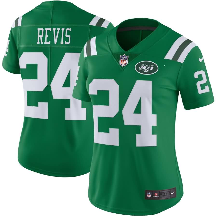 Darrelle Revis New York Jets Nike Women's Color Rush Limited Jersey - Green