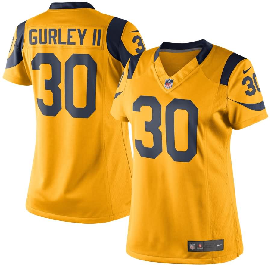 Todd Gurley II Los Angeles Rams Nike Women's Color Rush Limited Jersey - Gold