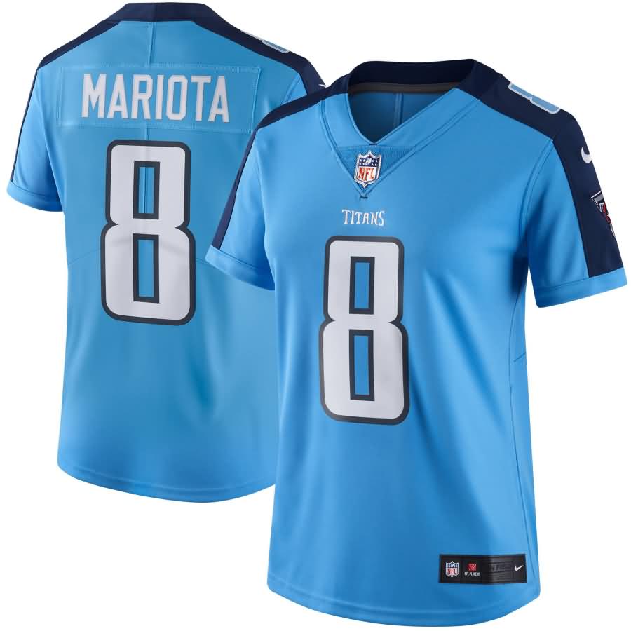 Marcus Mariota Tennessee Titans Nike Women's Vapor Untouchable Limited Jersey - Light Blue