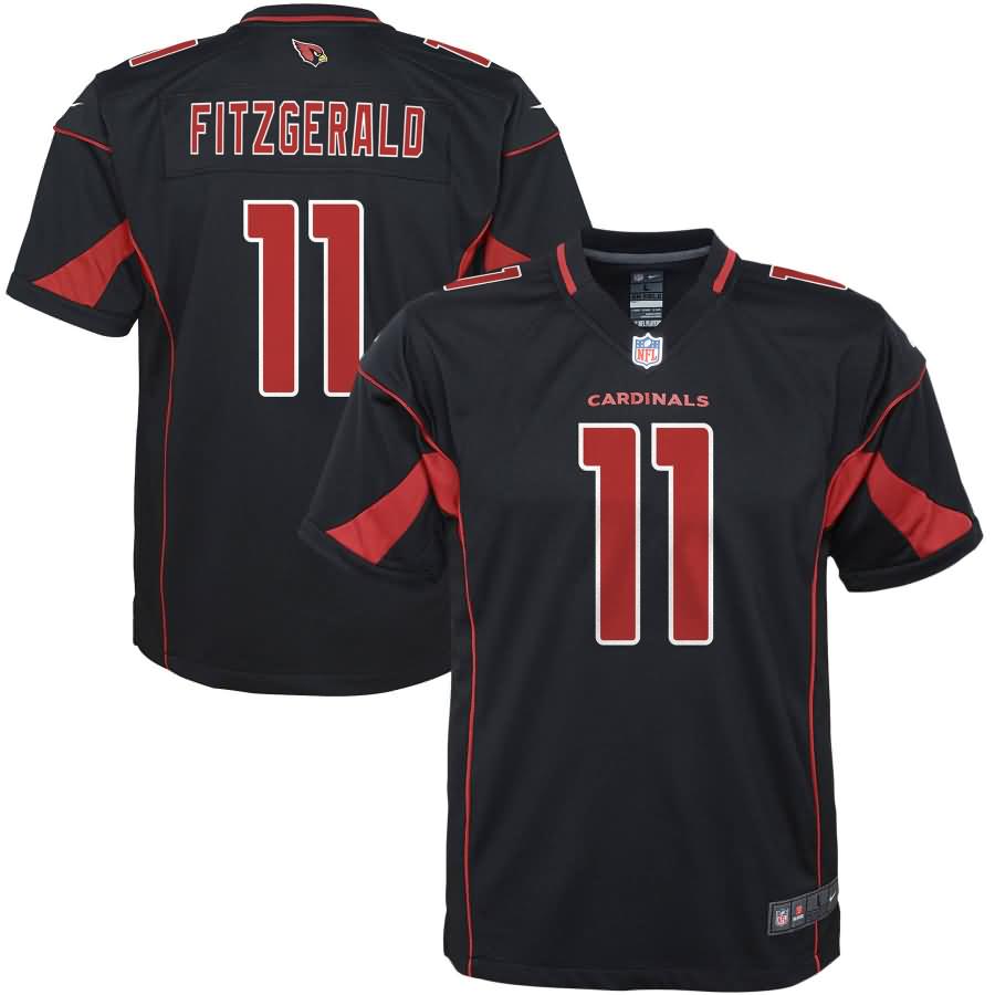 Larry Fitzgerald Arizona Cardinals Nike Youth Color Rush Game Jersey - Black