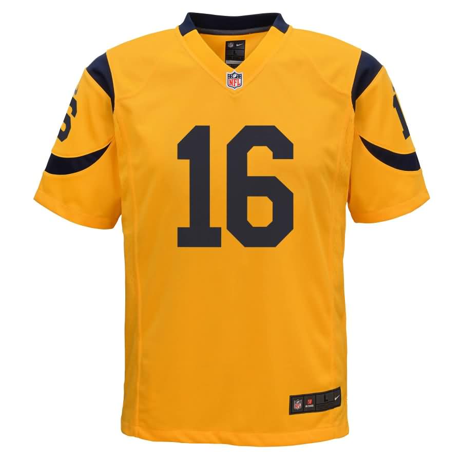 Jared Goff Los Angeles Rams Nike Youth Color Rush Game Jersey - Gold