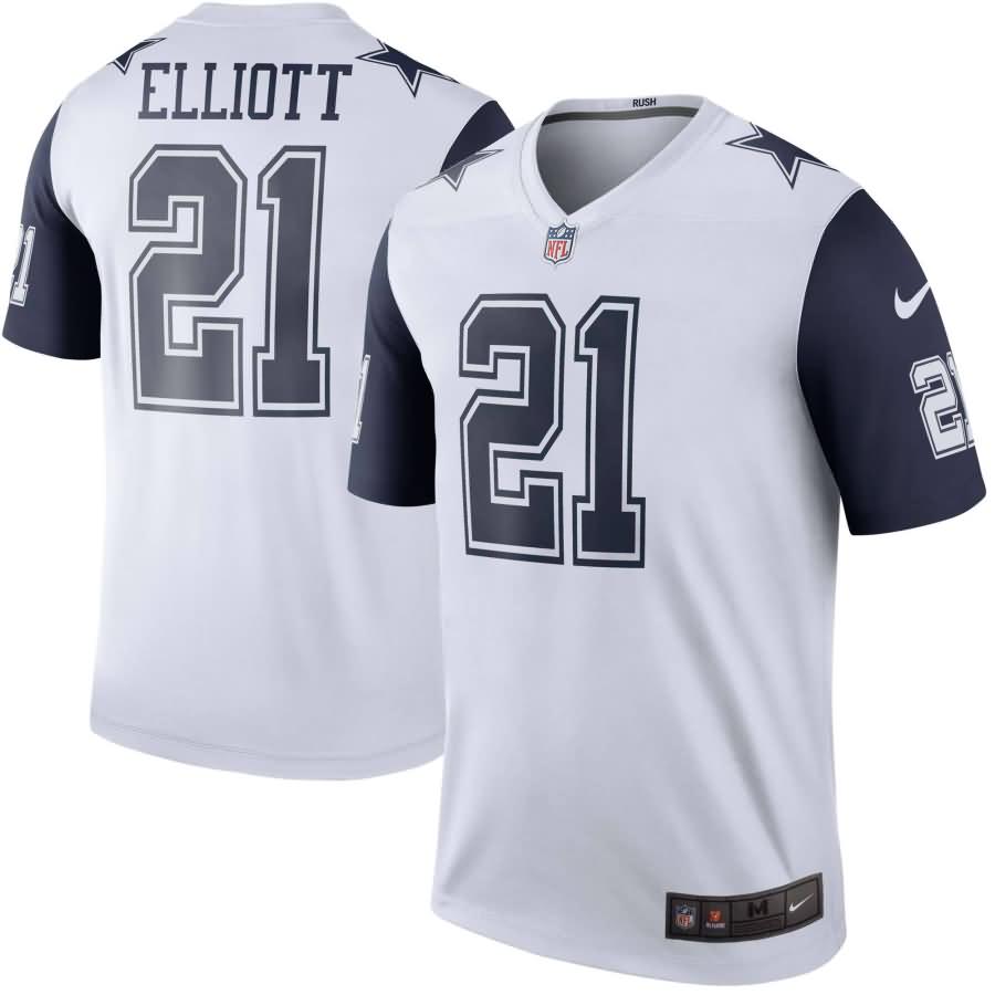 Ezekiel Elliott Dallas Cowboys Nike Color Rush Legend Jersey - White