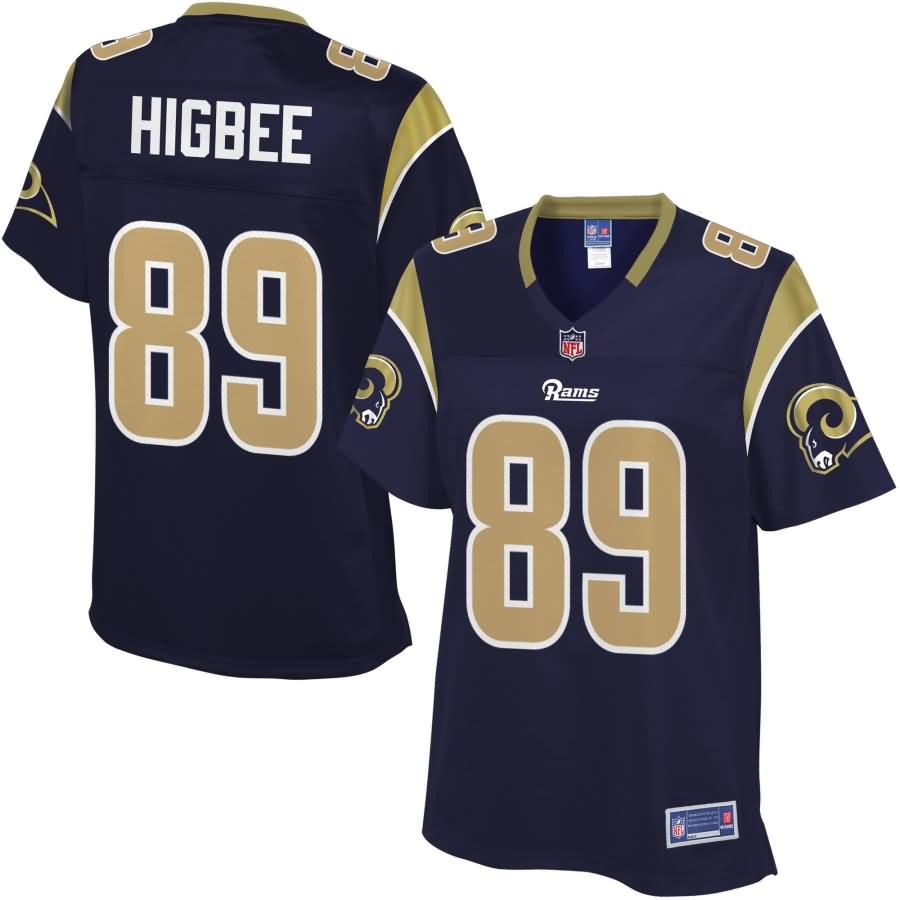 Tyler Higbee Los Angeles Rams NFL Pro Line Women's Player Jersey - Navy