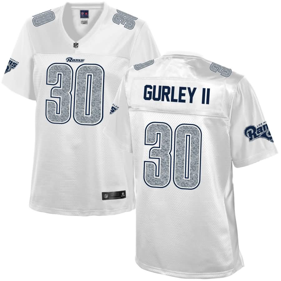 Todd Gurley II Los Angeles Rams NFL Pro Line Women's White Out Fashion Jersey - White