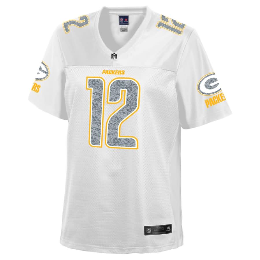 Aaron Rodgers Green Bay Packers NFL Pro Line Women's White Out Fashion Jersey - White