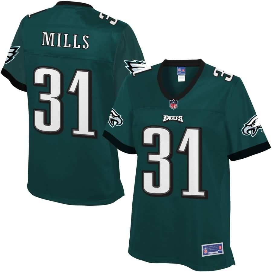 Jalen Mills Philadelphia Eagles NFL Pro Line Women's Player Jersey - Midnight Green