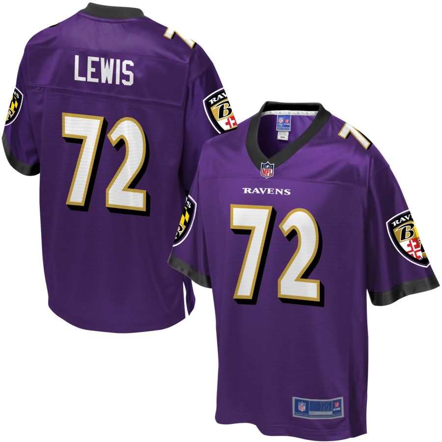 Alex Lewis Baltimore Ravens NFL Pro Line Player Jersey - Purple