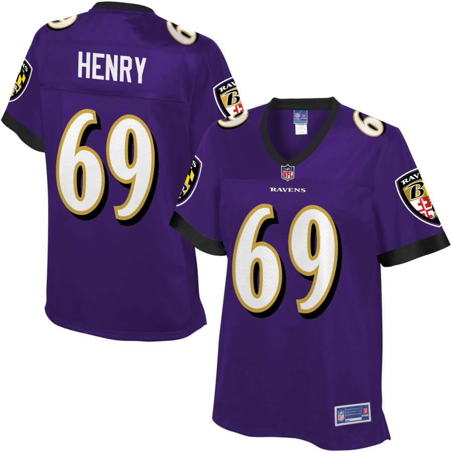 Willie Henry Baltimore Ravens NFL Pro Line Women's Player Jersey - Purple