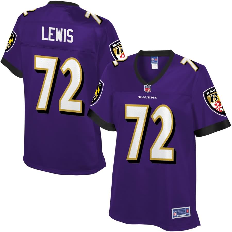 Alex Lewis Baltimore Ravens NFL Pro Line Women's Player Jersey - Purple