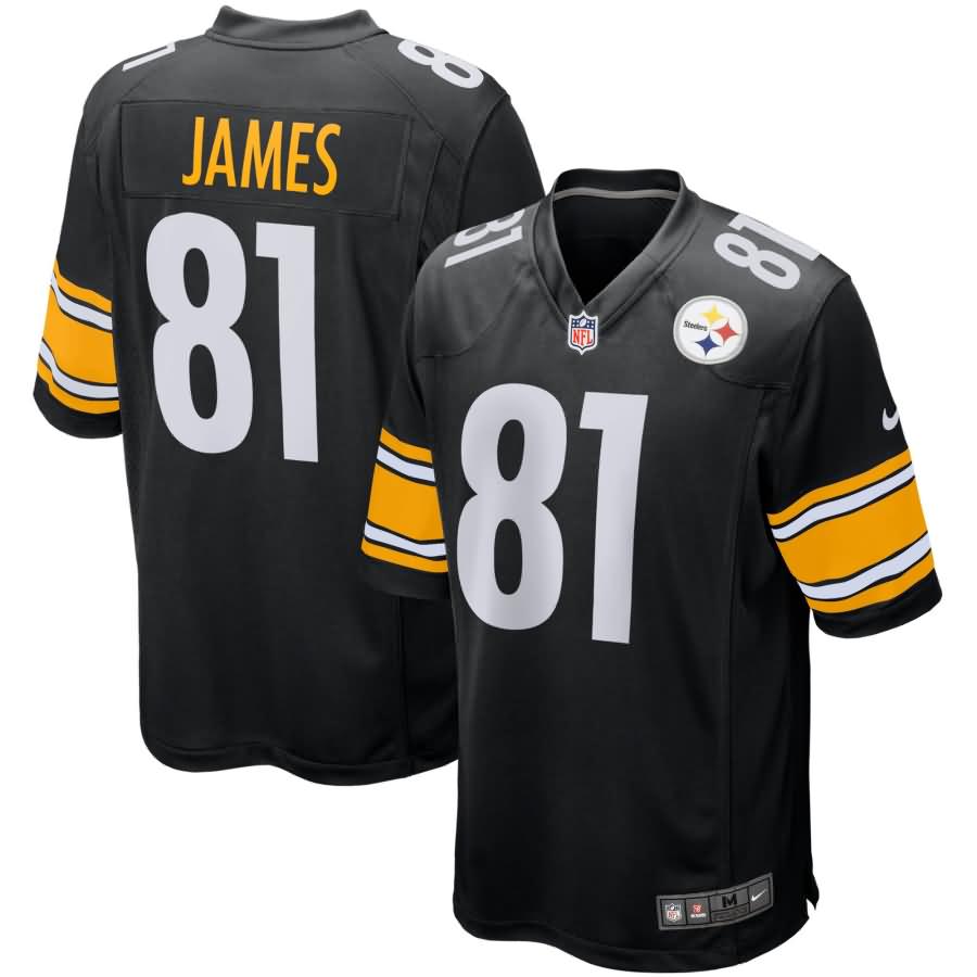 Jesse James Pittsburgh Steelers Nike Game Jersey - Black