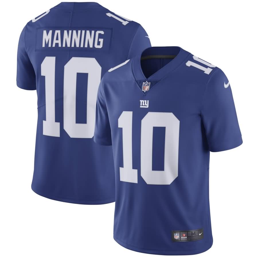 Eli Manning New York Giants Nike Vapor Untouchable Limited Player Jersey - Royal