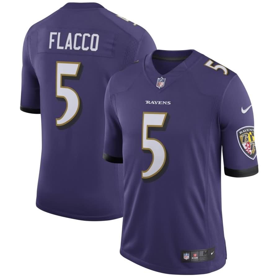 Joe Flacco Baltimore Ravens Nike Speed Machine Limited Player Jersey - Purple